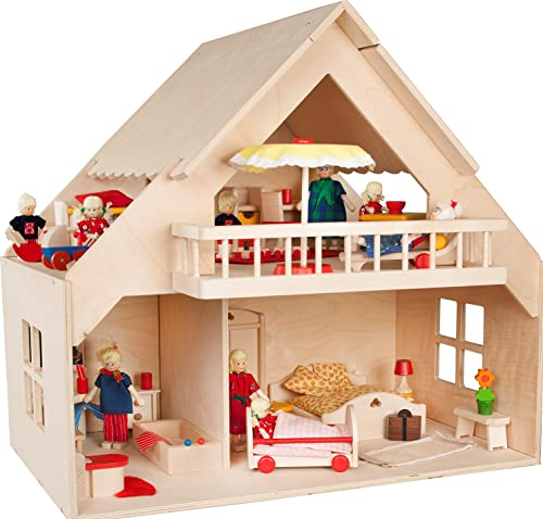 Rülke Holzspielzeug 23161 Puppenhaus, holzfarben von Rülke Holzspielzeug