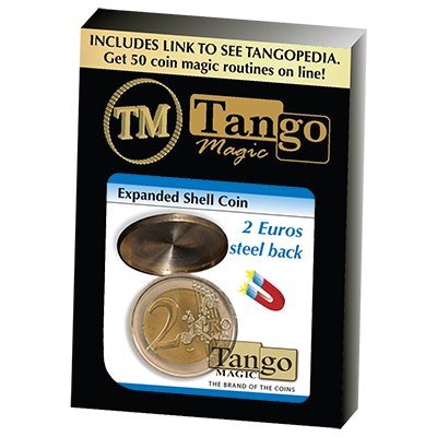 SOLOMAGIA Expanded Shell Coin (Steel Back) - 2 Euro by Tango Magic - Magie mit Tuch - Zaubertricks und Magie von SOLOMAGIA
