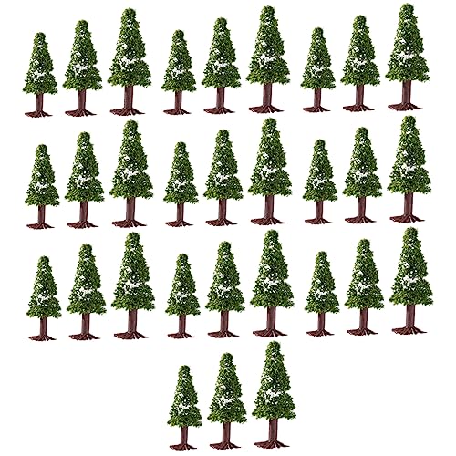 STOBOK 60 STK Drahtbaum Baummodell Gefälschte Bäume Kranich-aufnäher Zum Aufbügeln Frost Bäume Miniatur Modellbäume Zugdekor Sand Kiefer Eisendraht Strapazierfähiger Draht Und Schwamm. von STOBOK