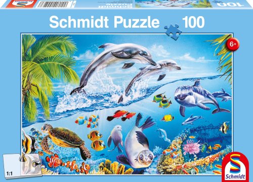 Schmidt Spiele 55523 - Glückliche Delfine, 100 Teile von Schmidt Spiele