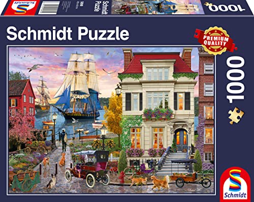 Schmidt Spiele 58989 Schiff im Hafen, 1000 Teile Puzzle von Schmidt Spiele