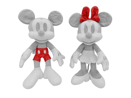 Simba 6315870125-Disney Mickey & Minnie Mouse 100 Jahre Collector-Set Future, 33cm Plüsch, limitierte Sammler-Edition, Geschenk-Box, Amazon exklusiv, Zertifikat & Seriennummer, für Erwachsene & Kinder von Simba