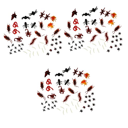 TOYANDONA 300 STK simuliertes Insektenspielzeug Halloween-Simulationsspielzeug Hochstuhl-Banner Spielzeuge realistischer Fehler Halloween-Streich-Requisite Sanft Magische Requisiten PVC von TOYANDONA