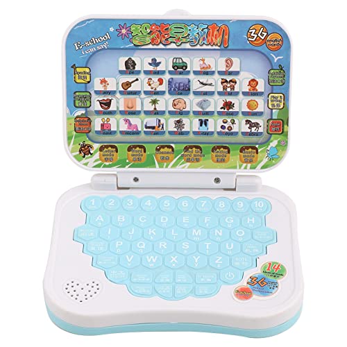 Tomotato Kinder Laptop Zweisprachiges Lernspielzeug für Kinder Laptop Computerspiel Kleinkinder Lerncomputer für Kinder von Tomotato