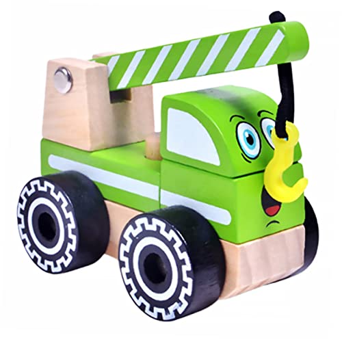 Toyvian Spielzeug Für Kinder Puppenwagen Spielzeug Technisches Fahrzeug Schmecken Bambus Zement-LKW Kind Spielset Für Kinder von Toyvian