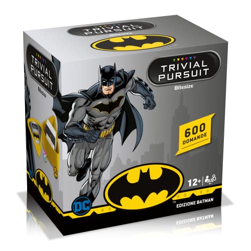 Trivial Puruit Winning Moves Batman Pursuit Bitesize Italienische Ausgabe | Lustiges Fragenspiel für alle Natman-Fans | 12 Jahre + von Trivial Puruit