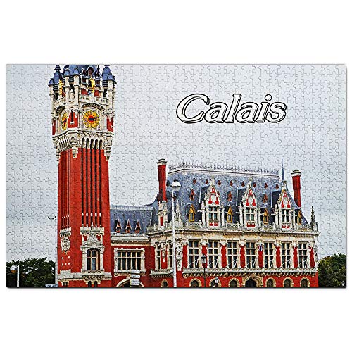 Frankreich Rathaus Calais Puzzle 1000 Teile Spiel Kunstwerk Reise Souvenir Holz von Umsufa