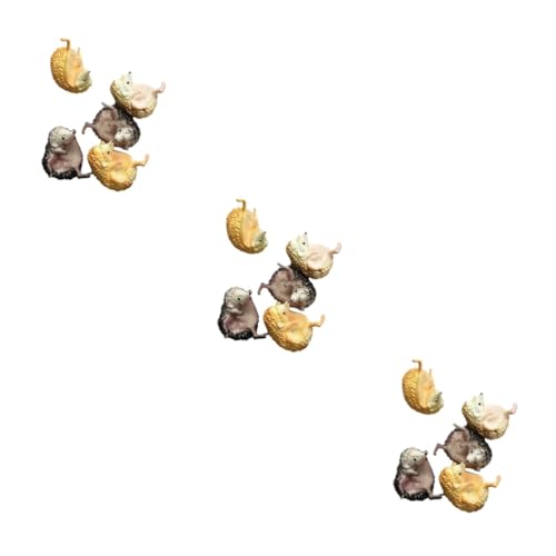 Vaguelly 15 STK Miniaturtiere Basteln Aufblasbarer Papagei Puppenhauszubehör Mikrotierfiguren Saftige Krippendekoration Zubehör Für Spielhäuser Miniaturfiguren Haustier Tasse Sammlung von Vaguelly