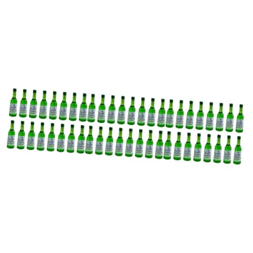 Vaguelly 60 STK Simulierte Weinflasche wohnaccessoires bastelzeug Miniatur-Puppenhausartikel Getränkegarnitur Modelle Flaschen für Puppenhäuser Modell Weinflasche Epoxid Zubehör Werkzeug von Vaguelly