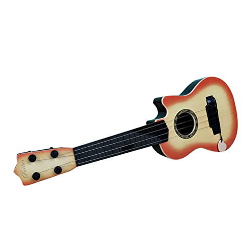 Vaguelly Simulation Gitarre Kindergarten-Gitarren-spielzeugmodell Musical Musikspielzeug Spielzeuge Anfänger Gitarre Spielzeug Mini-Gitarre Miniatur Plastik Kleinkind Kleine Gitarre von Vaguelly