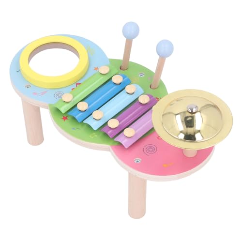 Wamsound Kinder-Percussion-Musikspielzeug aus Holz, multifunktionaler Notenständer, pädagogische Musik, kognitive Percussion-Puppe, Früherziehungsspielzeug, Instrument von Wamsound