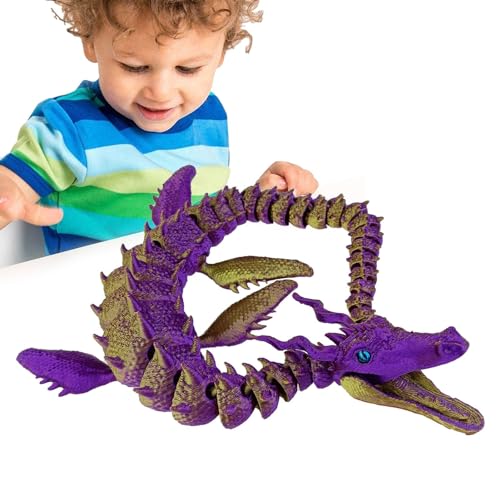 Whrcy Drache 3D gedruckt,3D-Druck Drache,3D-Drachen mit flexiblen Gelenken - Voll bewegliches 3D-gedrucktes Drachen-Zappelspielzeug für Erwachsene, Jungen und Kinder von Whrcy