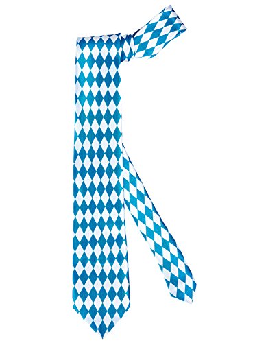 Widmann 95701 - Krawatte Bayern, Blau/Weiß, Bierfest, Accessoire, Kostüm, Karneval, Mottoparty von WIDMANN MILANO PARTY FASHION