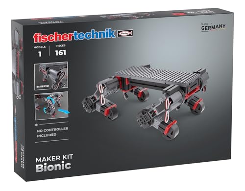 fischertechnik Maker Kit Bionic 571902 — Programmierbarer Roboter, Konstruktionsbaukasten für Technikbegeisterte, ab 14 Jahre von fischertechnik