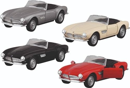 Goki 12310 BMW 507 (1956), Metall, 1:34-39, L= 12 cm Autos und Figuren, bunt von goki