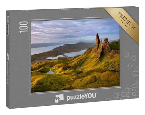 puzzleYOU: Puzzle 100 Teile „Old Man of Storr Sunrise, Isle of Skye, Schottland“ von puzzleYOU