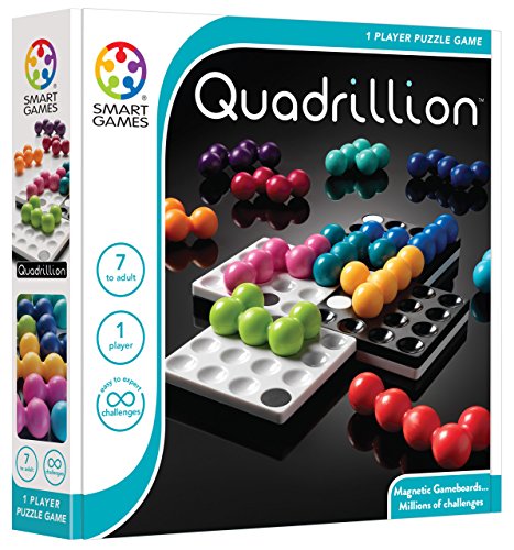 Smart Games - Quadrillion, Puzzle Game with 80 Challenges, 7+ Years, 24 x 4,7 x 24 cm (LxWxH) von SmartGames