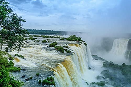 Iguazu-Wasserfälle-Puzzle, 2000 Teile, natürliches Puzzle, Puzzle-Aufbewahrung: Karton und wiederverschließbarer Beutel, Puzzle-Abmessungen: 70 x 100 cm von znwrr