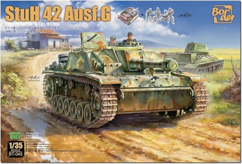 Border Model BT-045 1:35 Sturmhaubitze 42 Ausf.G early with full interior + 4 Figures Modellbau Plastikbausatz von ボーダーモデル(BORDER MODEL)