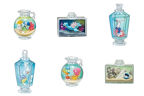 Reement Pokémon AQUA BOTTLE Collection 2 ~ Sparkling Seaside Memories~ Box Produkt, 6 Sorten, 6 Stück, ca. H 5,1 x B 2,8 x T 7,1 cm (130 x 70 x 70 mm) von Re-Ment
