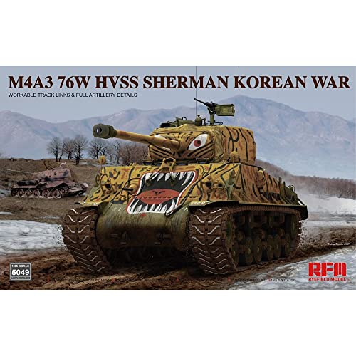 (M) Rye Field Model RM-5049 - 1/35 M4A3 76W HVSS Sherman Korean War - Neu von ライフィールドモデル