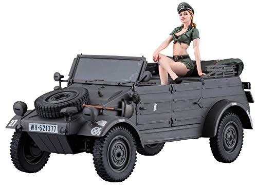 ハセガワ 120116 Hasegawa 652253 1/24 Kübelwagen 82 mit Blonder Frau von ハセガワ