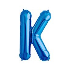 40cm Blau Folienballon Buchstabe K von 通用