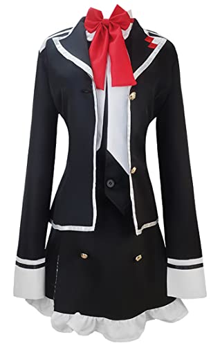 Anime Diabolik Lovers Komori Yui Schuluniform, Cosplay, Kostüm, Halloween-Outfit-Set (M, Schwarz) von 通用