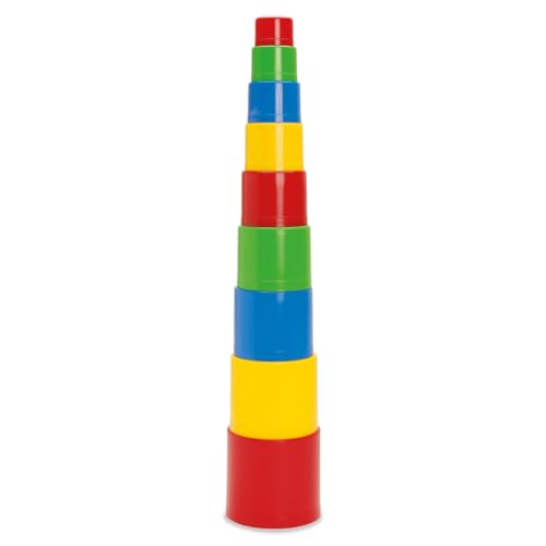 Dantoy 5417 Stackable Cubes Toy, Multi-Colour, 10 x 10 x 51 cm von ボーネルンド