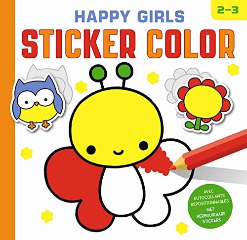 - Happy Girls Sticker Color: Met herbruikbare Stickers von CHANTECLER