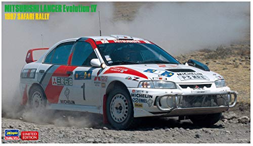 Hasegawa 020395 1/24 Mitsubishi Lancer Evo IV,1997 Safari Rally Modellbausatz, verschieden von ハセガワ