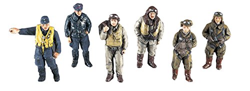 Hasegawa 36007 X48-7 - WWII Pilot Figure Set (18), Mittel von ハセガワ