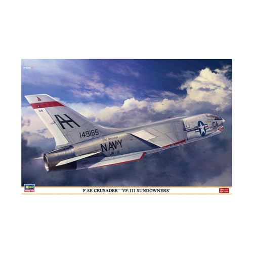 Hasegawa 7524 1/48 F-8E Crusader VF111 Sundowners Modellbausatz, Mehrfarbig von ハセガワ