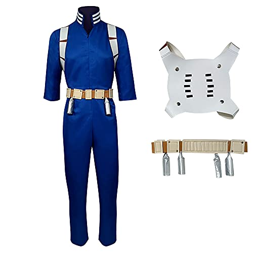 Jiumaocleu My Hero Academia Cosplay Kostüm, MHA Midoriya Izuku Kampfanzug Todoroki Shouto Gymnastik Uniformen Full Set Trainingsanzug, Anime Cosplay Jumpsuit für Männer Wurmen (S, Todoroki Shouto) von 通用