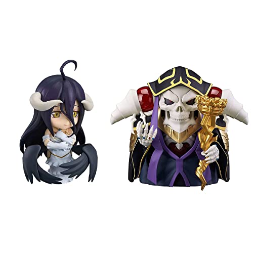 Jiumaocleu Overlord Figur - Albedo, Ainz Ooal Gown Anime Actionfigur, Bewegliche Figur Statue Spielzeug PVC Figur Modell Exquisite Ornamente Sammlerstück Wohnkultur Fans Geschenk (2 Stück) von 通用