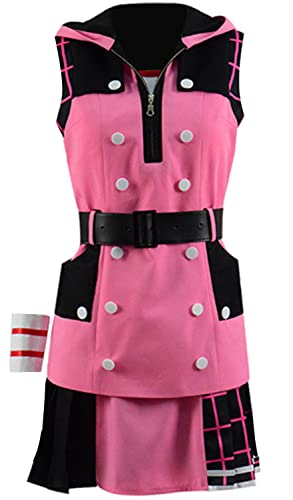 Kingdom Hearts 3 Dream Drop Distance Cosplay Kairi Princess of Heart Adult Halloween Dress (X-Small, Pink) von 通用