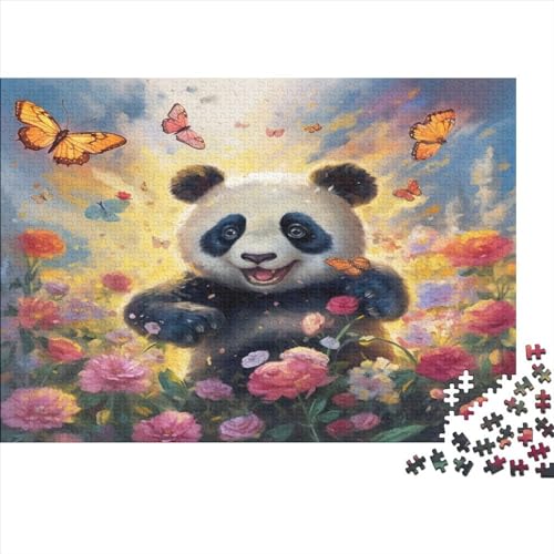 Panda 1000 Teile, Impossible Puzzle,GesKükenlichkeitsspiel Für Die Ganze Familie, Erwachsenenpuzzle Ab 14 Jahren Puzzel 1000pcs (75x50cm) von 品牌