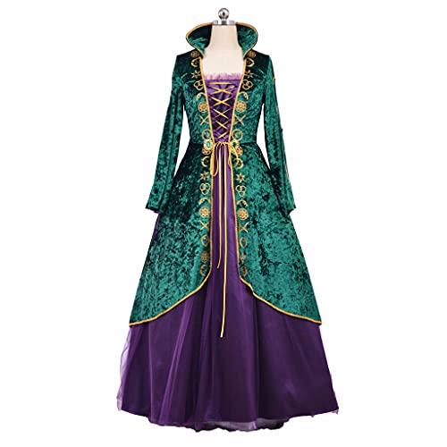 1791's lady Winifred Sanderson Kleid für Damen, Halloween, Hexe, Cosplay, Kostüm (grün, XXXL) von 1791's lady