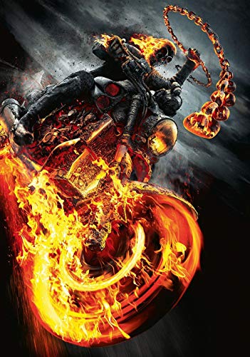 199Tdfc Puzzle 1000 Teile Erwachsene Puzzle Holzpuzzle Klassisches 3D Puzzle Ghost Rider: Spirit of Vengeance Filmplakate DIY Collectibles Moderne Wohnkultur,75X50CM von 199Tdfc