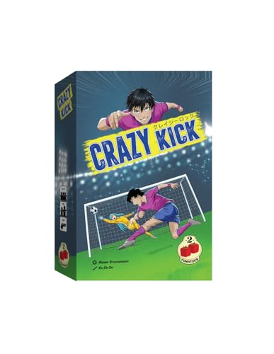 2Tomatoes Games | Verrückter Tritt | Familien-Brettspiel | Versuchen Sie, die meisten Tore zu schießen | 2-8 Spieler | Sprache: Spanisch | Thema: Sport von 2 Tomatoes Games