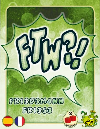 2Tomatoes Games | FTW?! | Wettkampfkartenspiel | Holen Sie Sich nur 1 Karte! | Strategiespiel, das Sie in Spannung hält | 1-6 Spieler | Sprachen: Spanisch | Thema: Mahlzeiten 2Tomatoes Games | FTW?! | Wettkampfkartenspiel | Holen Sie Sich nur 1 Karte! | Strategiespiel, das Sie in Spannung hält | 1-6 Spieler | Sprachen: Spanisch | Thema: Mahlzeiten von 2 Tomatoes Games