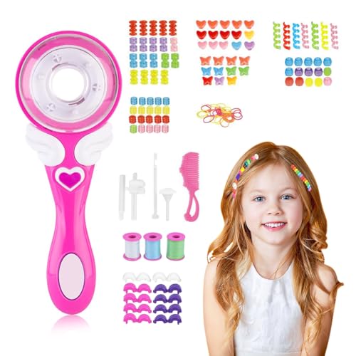 23GUANYI Automatic Hair Braider, Haarflechtmaschine Mädchen Haarschmuck Mädchen Kreatives Mode Make up DIY Hair Styling Tools Mädchen 3-14 Jahr (Rot) von 23GUANYI