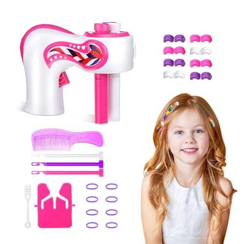 Haarflechtmaschine Mädchen Haarschmuck Mädchen Haare Flechten Maschine Automatic Hair Braider, Elektrische Braiding Device DIY Hair Styling Tools Mädchen 3-14 Jahr(Mehrfarbig) von 23GUANYI