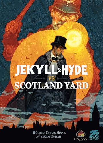 Jekyll und Hyde vs Scotland Yard, kooperatives Trick-Taking-Kartenspiel für zwei Spieler 25th Century Games von 25th Century Games