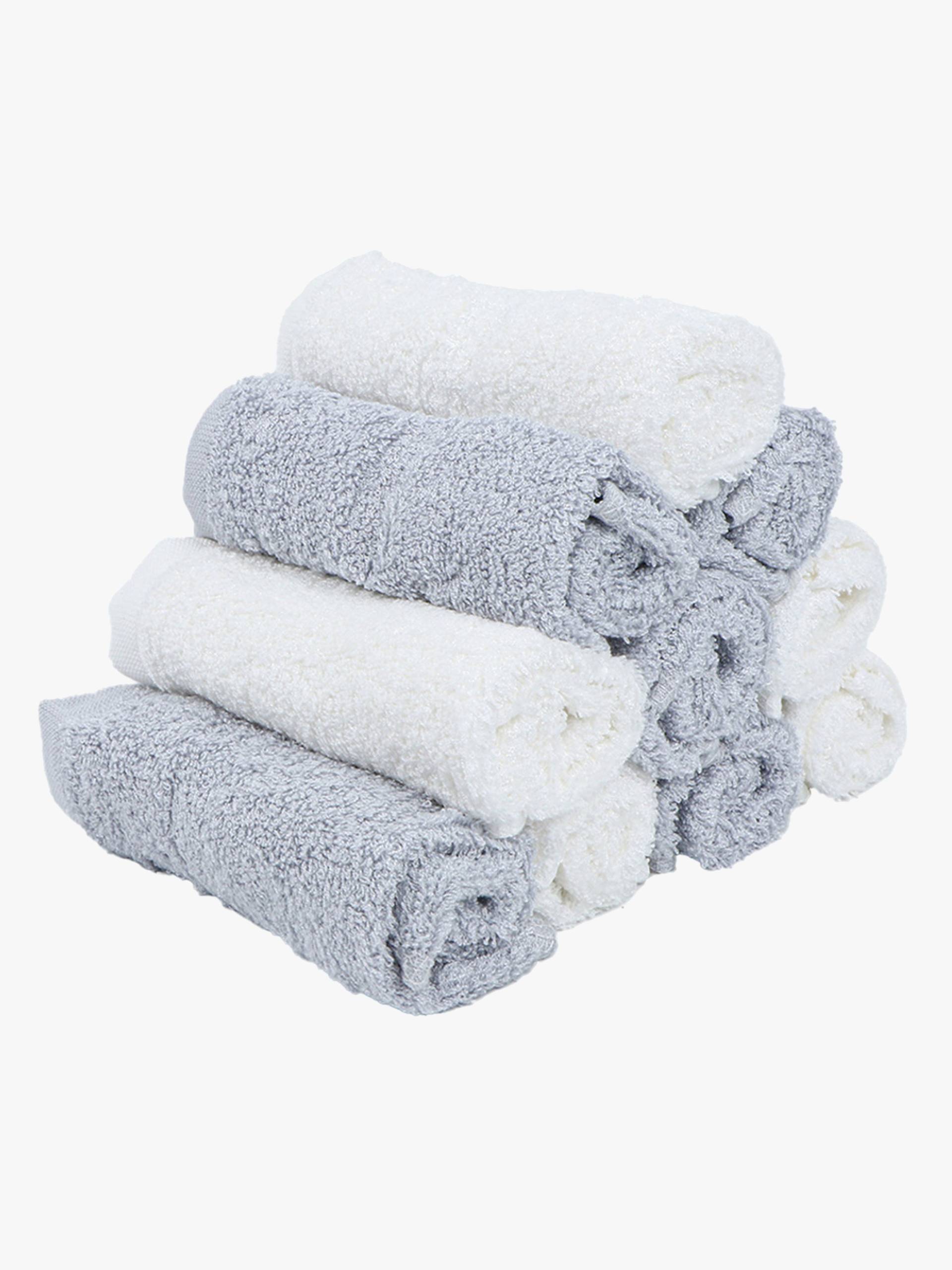 2B Baby Waschlappen Bambus 10er-Pack, Weiß/Grau 2B Baby Waschlappen Bambus 10er-Pack, Weiß/Grau von 2B Baby