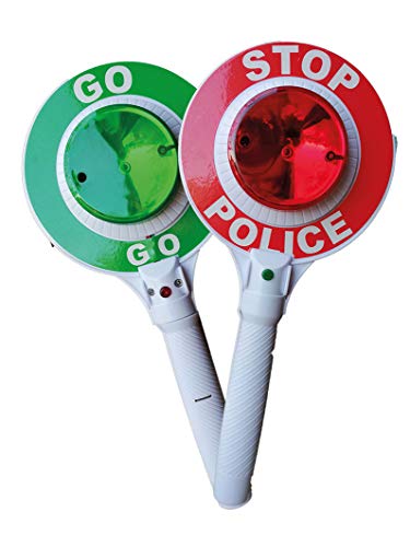 2GETHER Polizeikelle Stop and GO mit Leuchtfunktion Signalkelle Spielzeug von 2GETHER