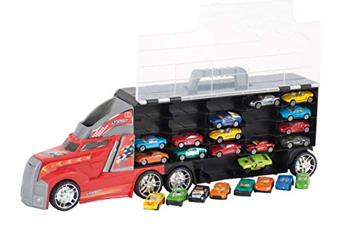 2GETHER Spielzeugautos im Riesentruck - Geschenkset Sortiment aus 22 Autos von 2GETHER