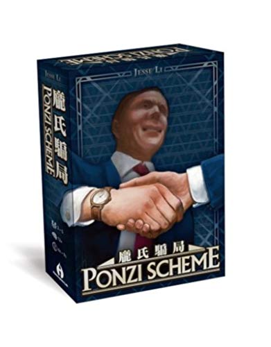 2Tomatoes Games | 2 Ponzi Scheme | Brettspiel | Verhandlung und Überzeugung | Geld von Anlegern bekommen und den Betrug am Laufen halten | 3-5 Spieler | Spanisch und Französisch von 2Tomatoes Games