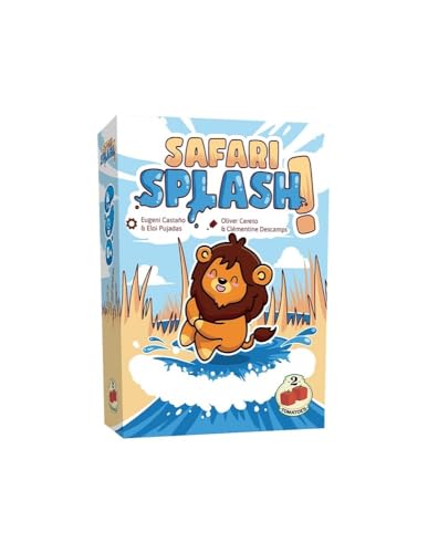 2Tomatoes Games | Safari Splash | Interaktives Brettspiel | Den wildesten Fluss der Savanne hinunter | Spannendes Abenteuer | 2-5 Spieler | Englisch, Französisch, Deutsch und Spanisch | Thema: Tiere von 2Tomatoes Games