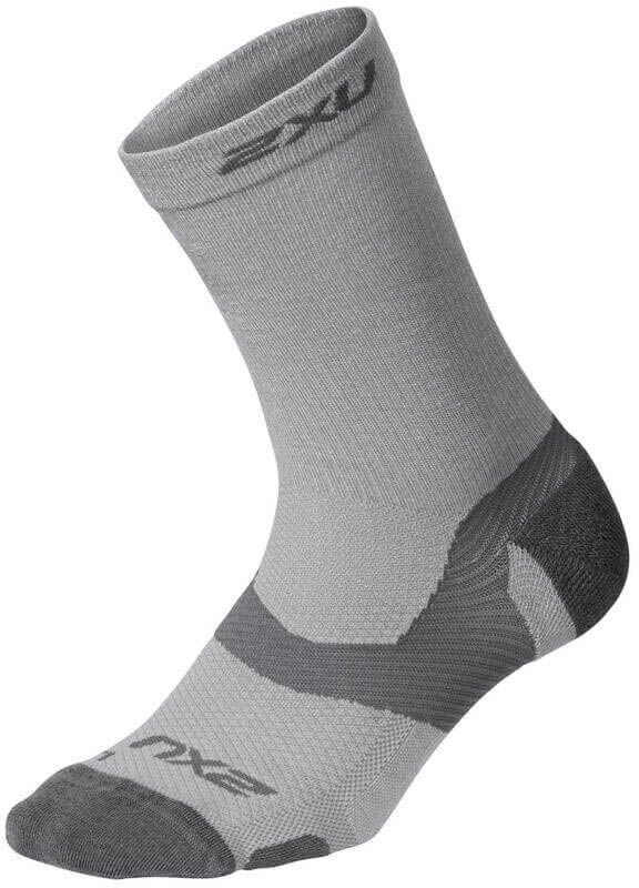 2XU Vectr Merino Light Cushion Crew Socken, Grau, S von 2XU